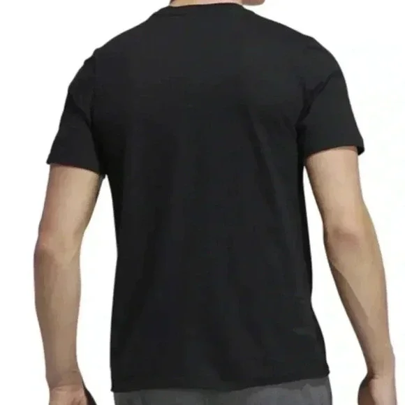 Adidas Mens Small Tee Shirt Black New With Tag - Picture 2 of 6